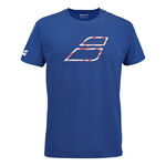 Vêtements Babolat Babolat Exercise Big Flag T-shirt Hommes - bleu, 