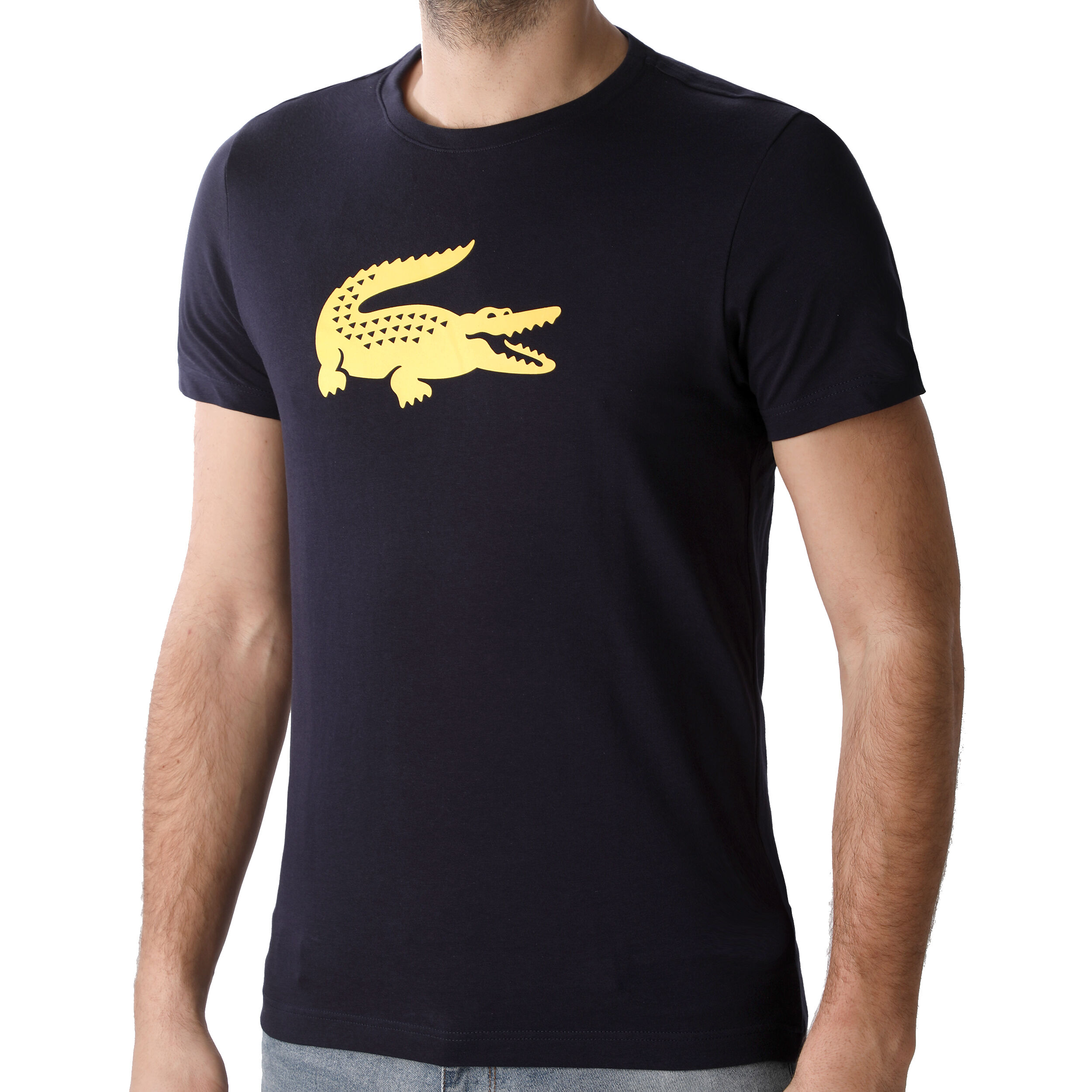 T shirt lacoste homme gris sales