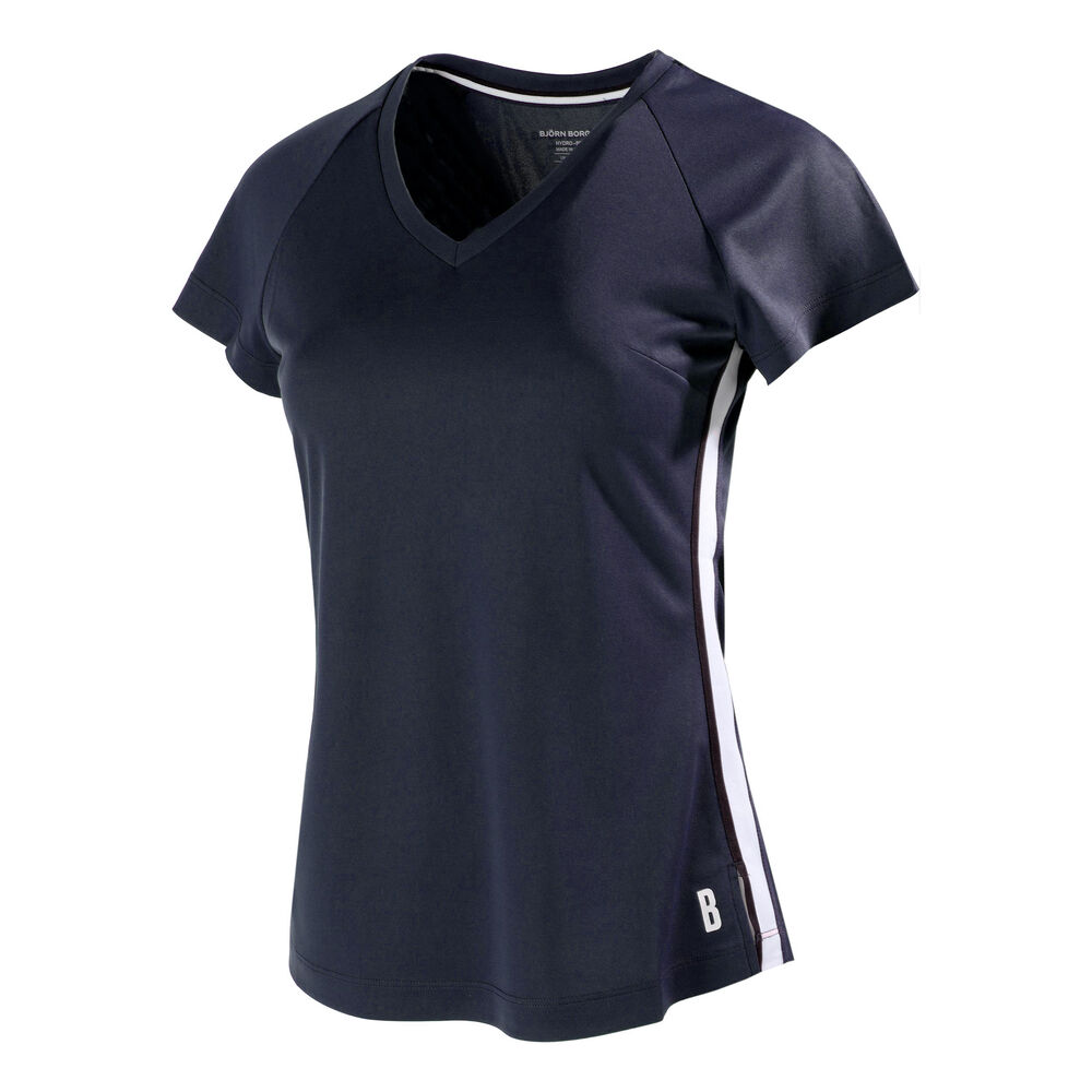 Björn Borg Tesia V T-shirt Femmes - Bleu Foncé , Blanc