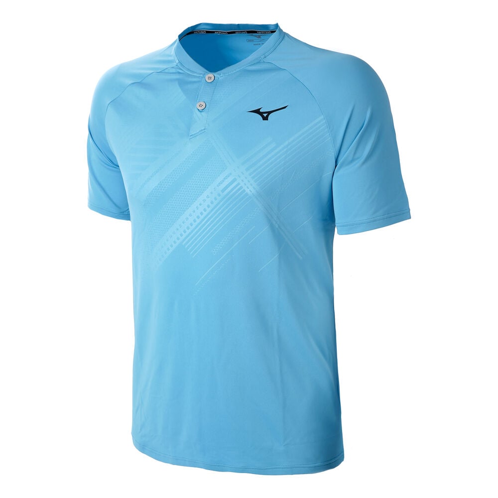 Mizuno Shadow Polo Hommes - Turquoise , Noir