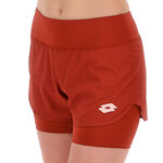 V&ecirc;tements Lotto Lotto TECH W II - D1 SHORT Shorts Femmes - rouge vin