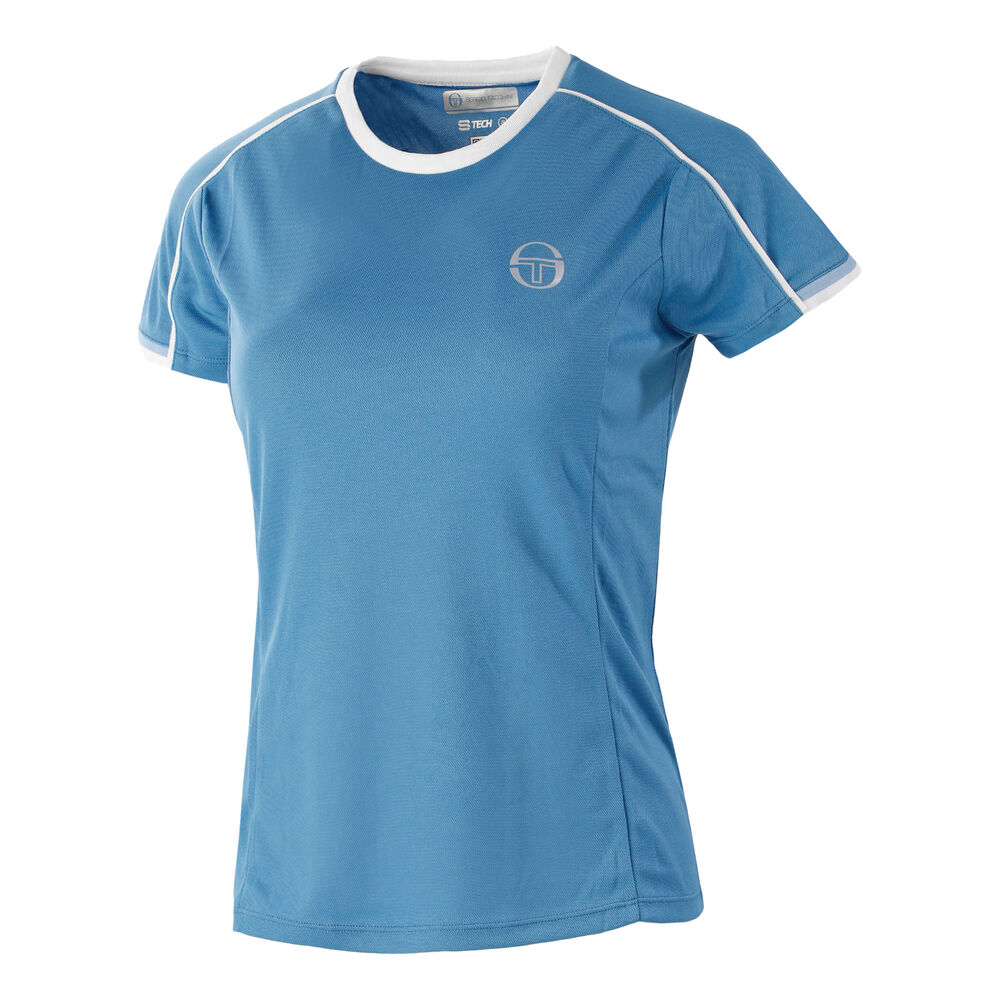 Sergio Tacchini Pliage T-shirt Femmes - Bleu Clair , Blanc