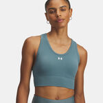 V&ecirc;tements Under Armour Under Armour Vanisheamle Mid Soutien-gorge sport Femmes-bleu
