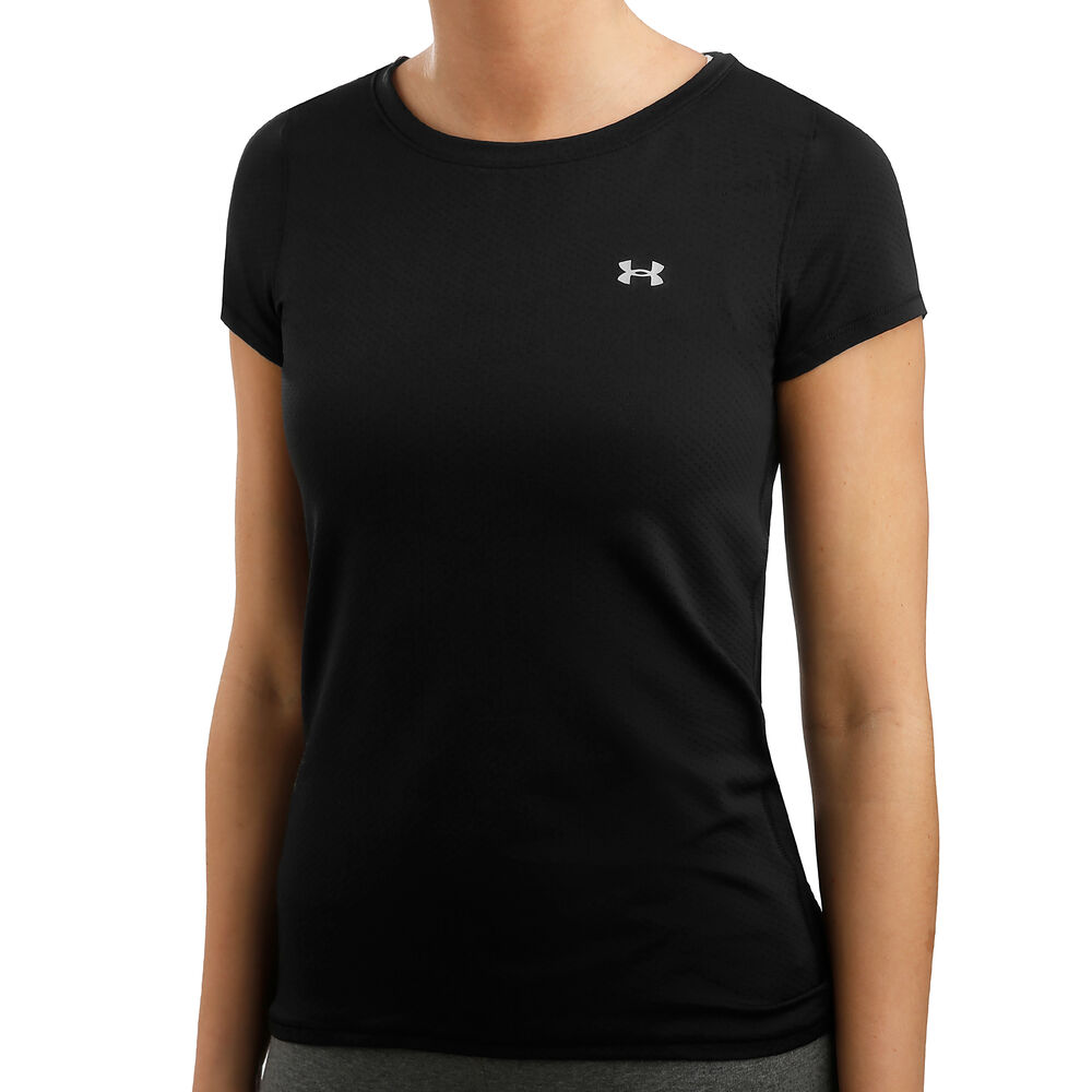 Under Armour Heatgear T-shirt Femmes - Noir , Argent
