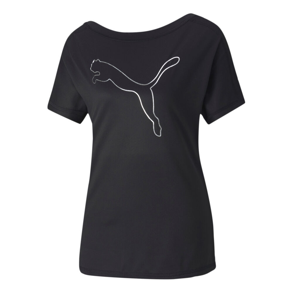 Puma Train Favorite Cat T-shirt Femmes - Noir , Argent