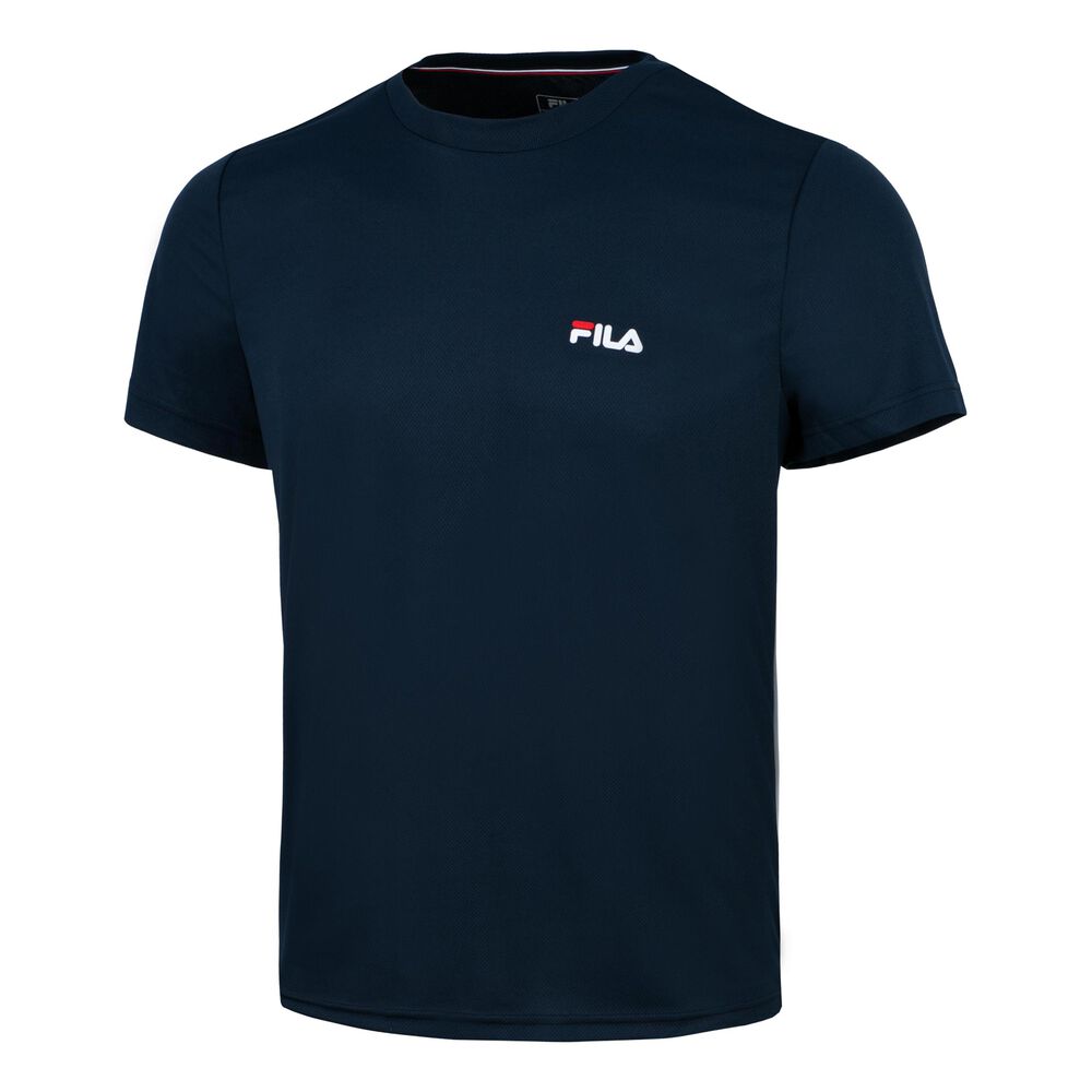 Fila Small Logo T-shirt Hommes - Bleu Foncé , Blanc