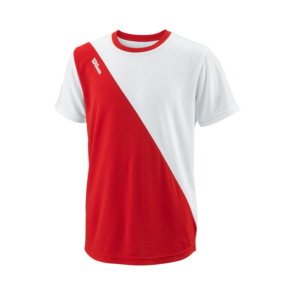 Wilson Team T-shirt Garçons - Rouge , Blanc
