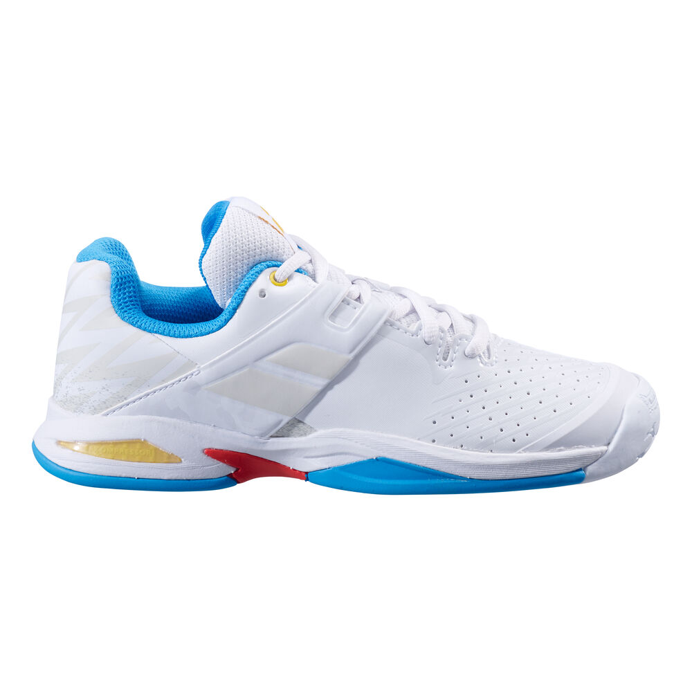 Babolat Propulse Chaussures Toutes Surfaces Enfants - Blanc , Bleu