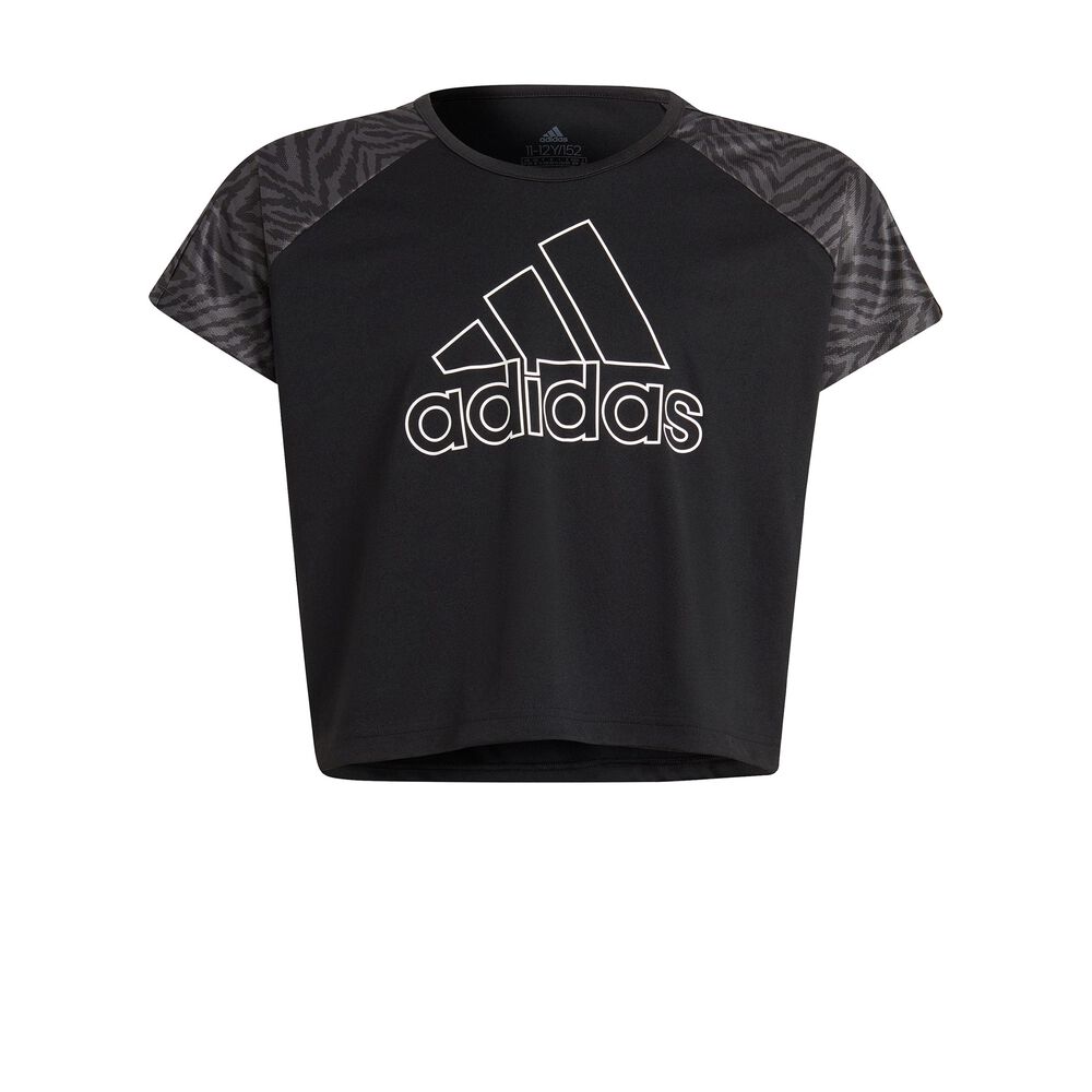 adidas Seasonal T-shirt Filles - Noir , Blanc