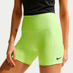 V&ecirc;tements de tennis Nike Nike Court Dri-Fit Ball Short avec poche-balles Femmes-jaune lemon