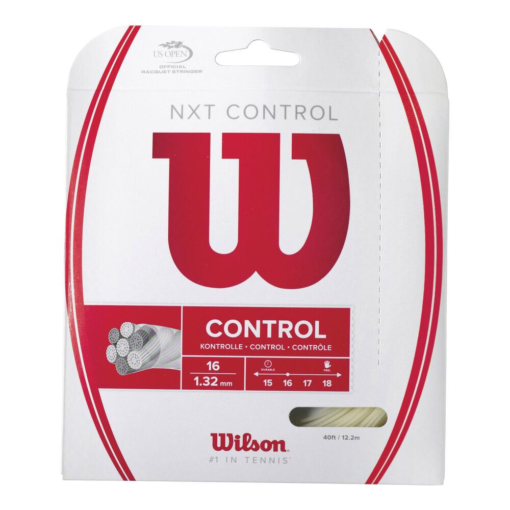 Wilson NXT Control Cordage En Garniture 12,2m - Écru