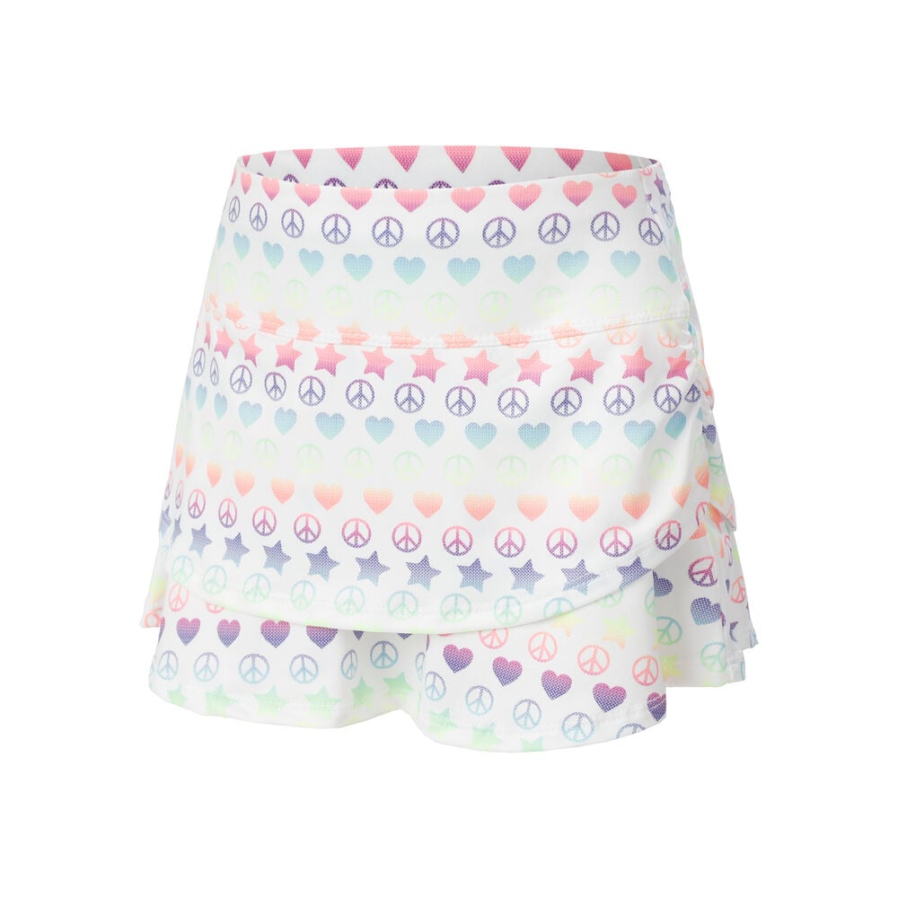 Lucky in Love Love Everything With Back Pocket Jupe Filles - Blanc , Multicouleur