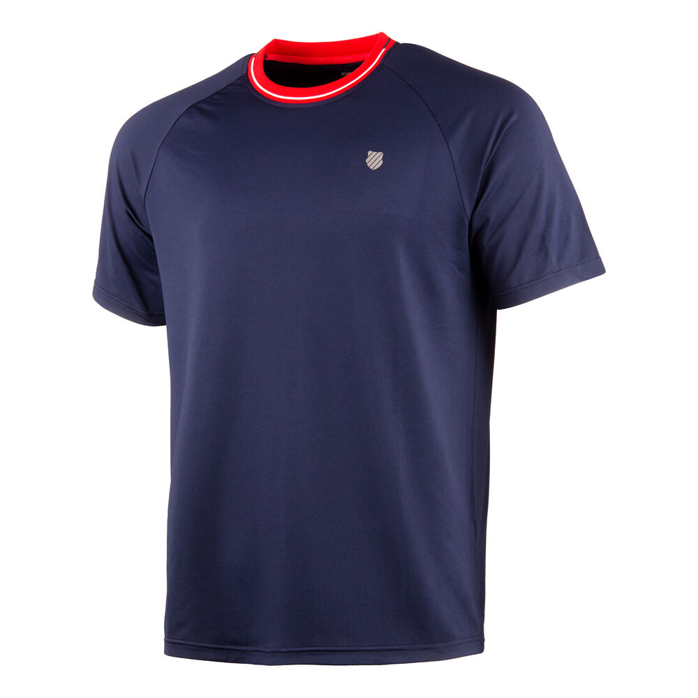 K-Swiss Tac Heritage Classic T-shirt Hommes - Bleu Foncé , Rouge