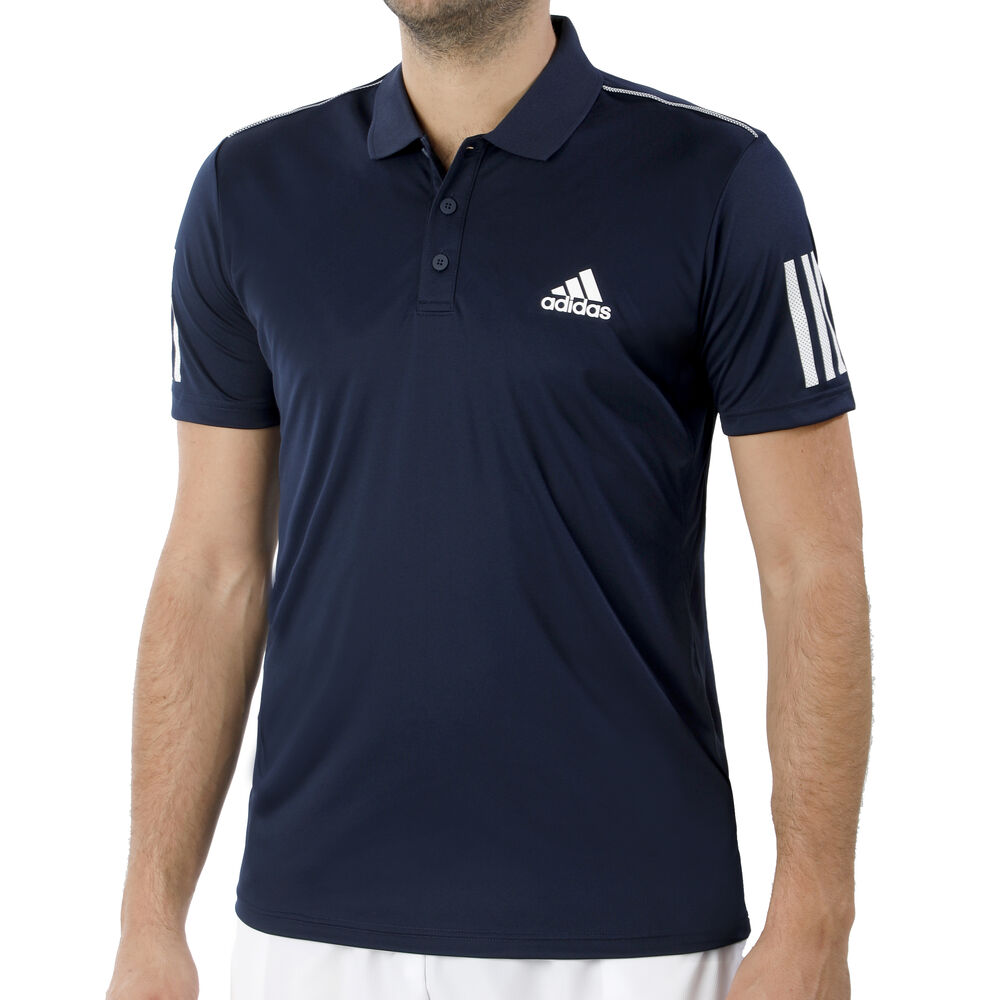 adidas Club 3-Stripes Polo Hommes - Bleu Foncé , Blanc