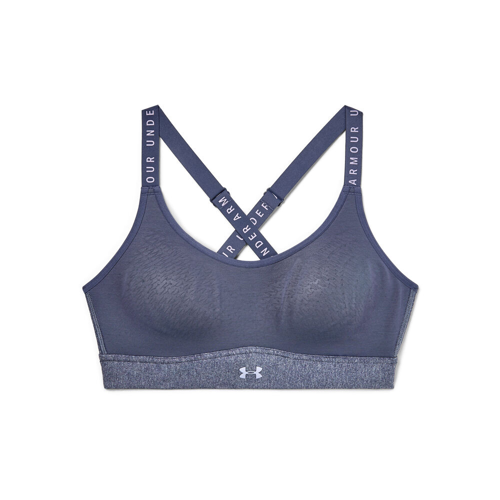 Under Armour Infinity Mid Heather Soutien-gorge Sport Femmes - Bleu Foncé , Bleu