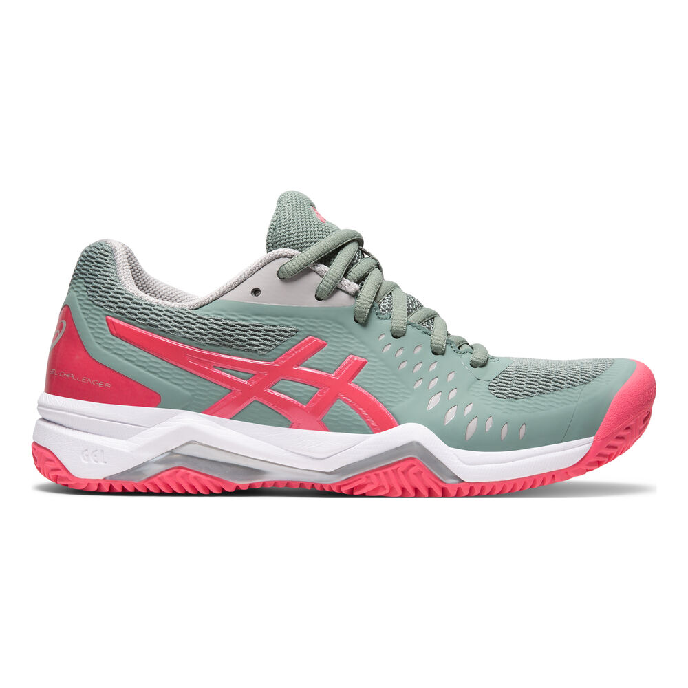 Asics Gel-Challenger 12 Clay Chaussure Terre Battue Femmes - Vert Olive , Pink