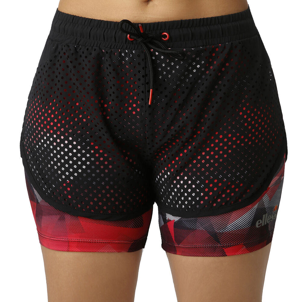 Ellesse Tirdari 2in1 Shorts Femmes - Noir , Rouge