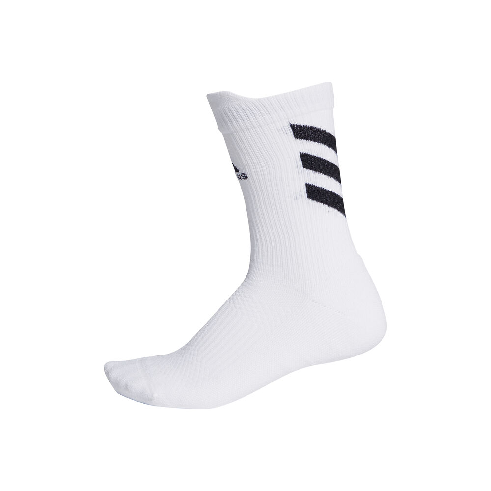 adidas Alphaskin Crew Low Cut Chaussettes De Sport - Blanc , Noir