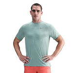 V&ecirc;tements Nike Nike Stride Tee Maillot de course Hommes-turquoise, argent