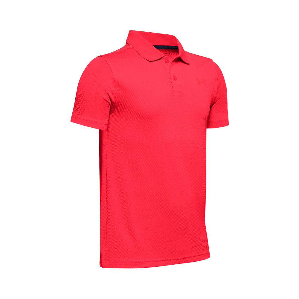 Under Armour Performance 2.0 Polo Garçons - Rouge Clair , Noir