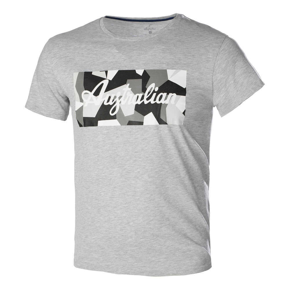 Australian Cotone Stampata T-shirt Hommes - Gris , Multicouleur
