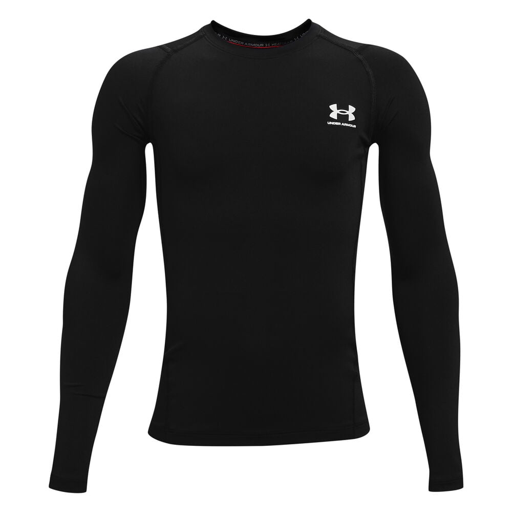 Under Armour Heatgear Haut Manches Longues Garçons - Noir
