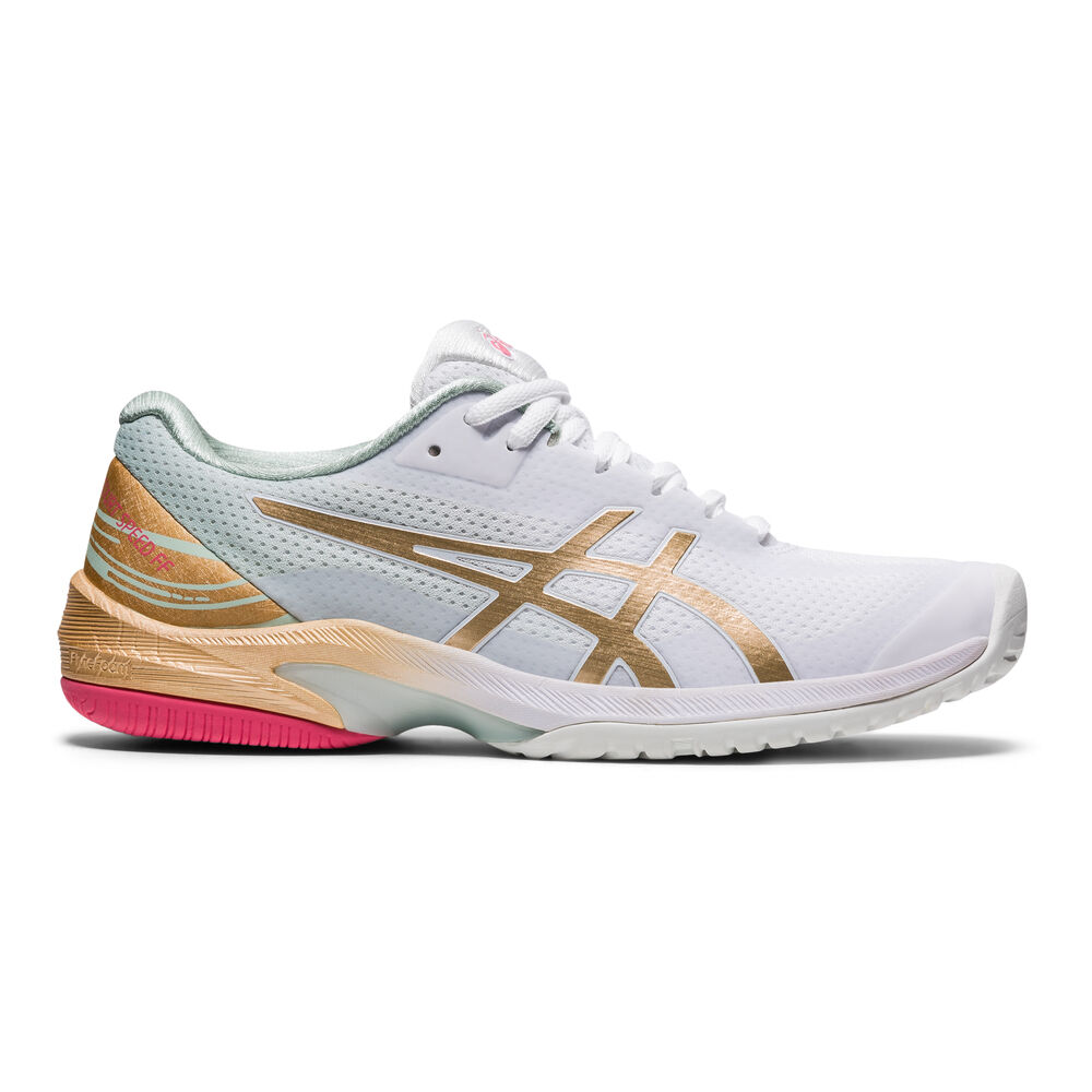 Asics Court Speed FF Chaussures Toutes Surfaces Femmes - Blanc , Or