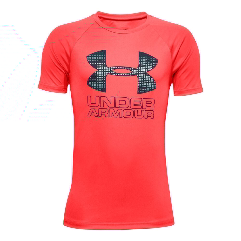Under Armour Tech Hybrid Printed Fill T-shirt Garçons - Corail , Noir