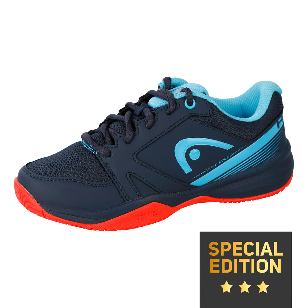 HEAD Sprint EVO 2.0 Chaussure Terre Battue Edition Spéciale Enfants - Bleu Foncé , Bleu