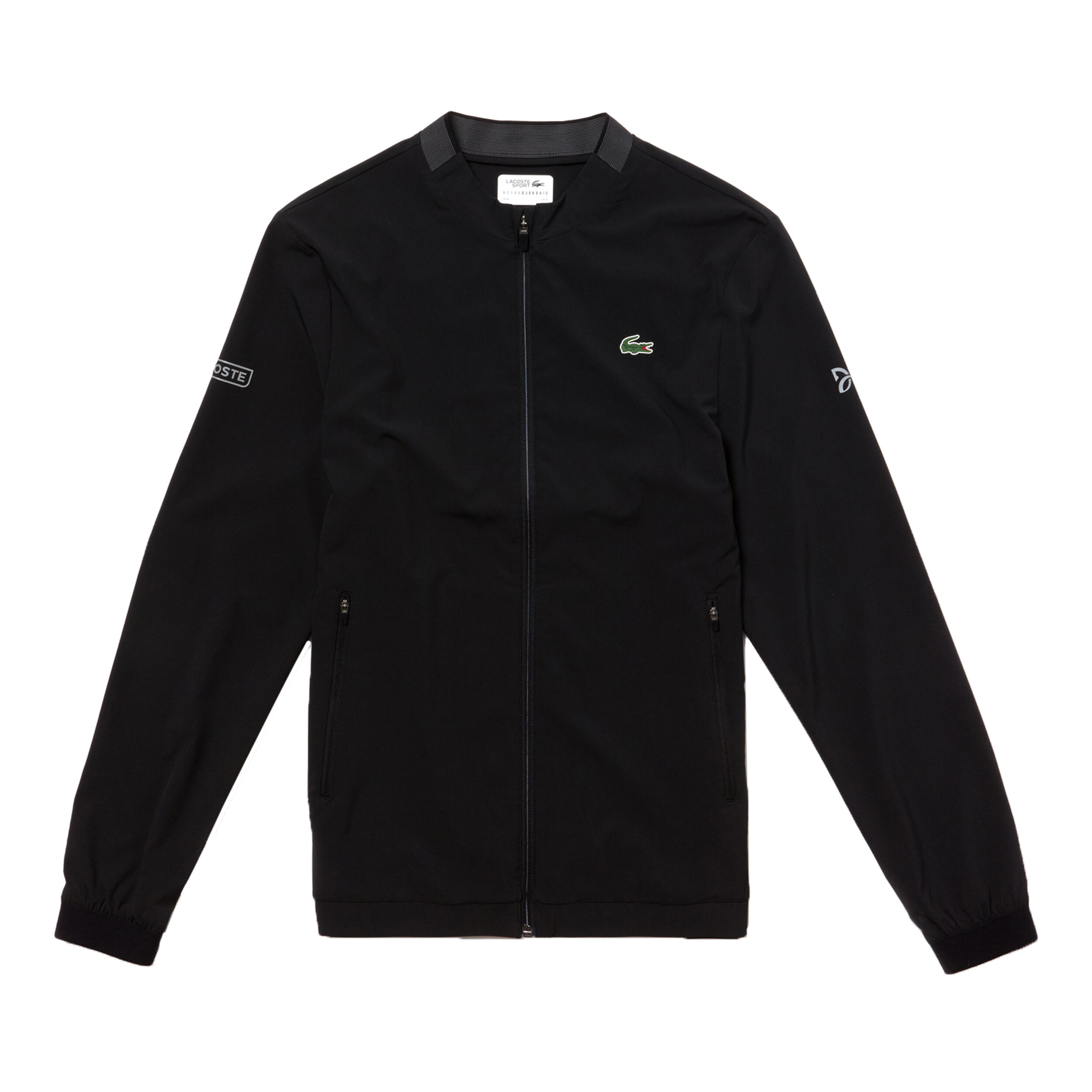 Buy Lacoste Novak Djokovic Veste De Survetement Hommes Noir Gris Fonce online Tennis Point FR