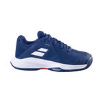 Chaussures de tennis Babolat Babolat Propulse 3 Chaussures Toutes Surfaces Enfants-Bleu Foncé,Blanc
