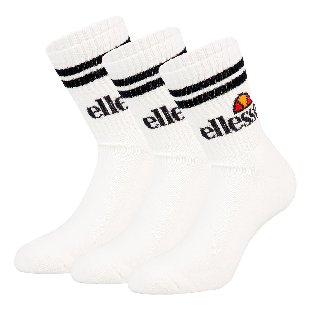 Ellesse Pullo Chaussettes De Tennis Pack De 3 - Blanc , Noir