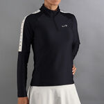 V&ecirc;tements Endless Endless Kirsch Iconic Ii Haut Manches Longues Femmes-Noir,Or