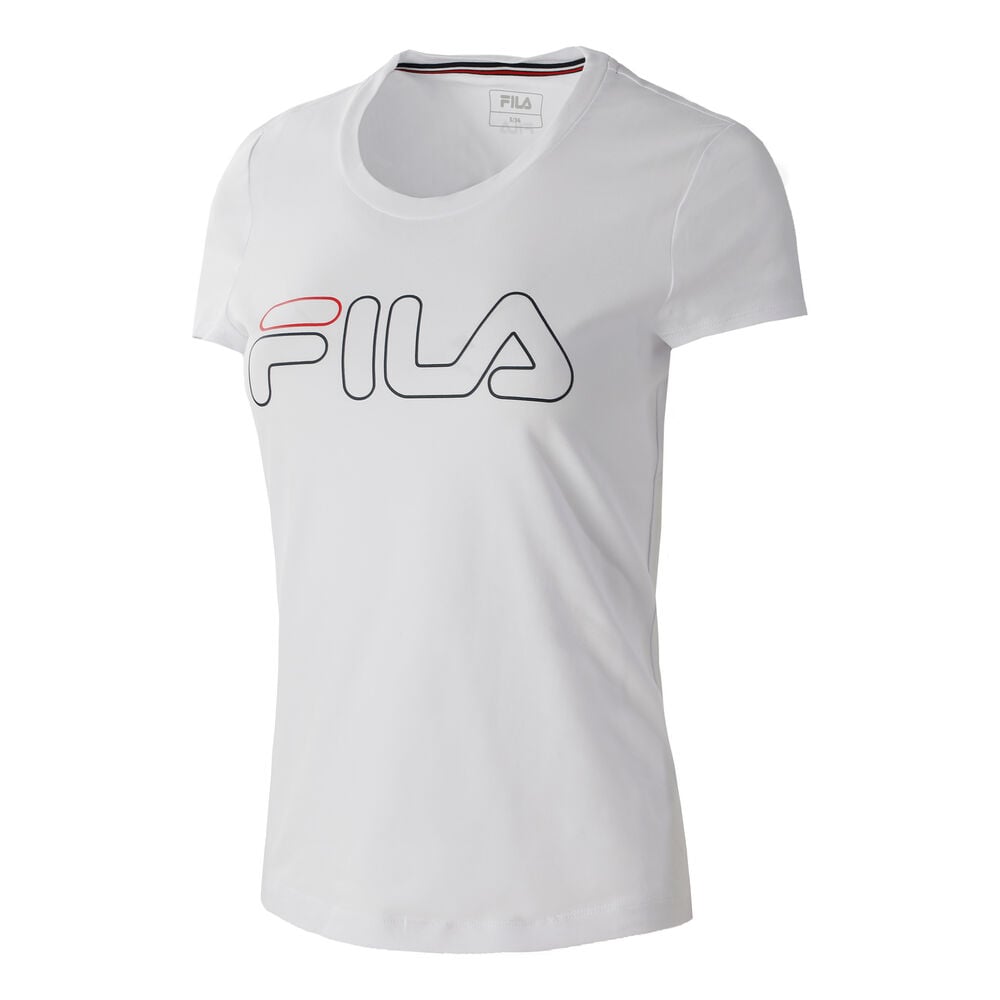 Fila Reni T-shirt Femmes - Blanc , Bleu Foncé