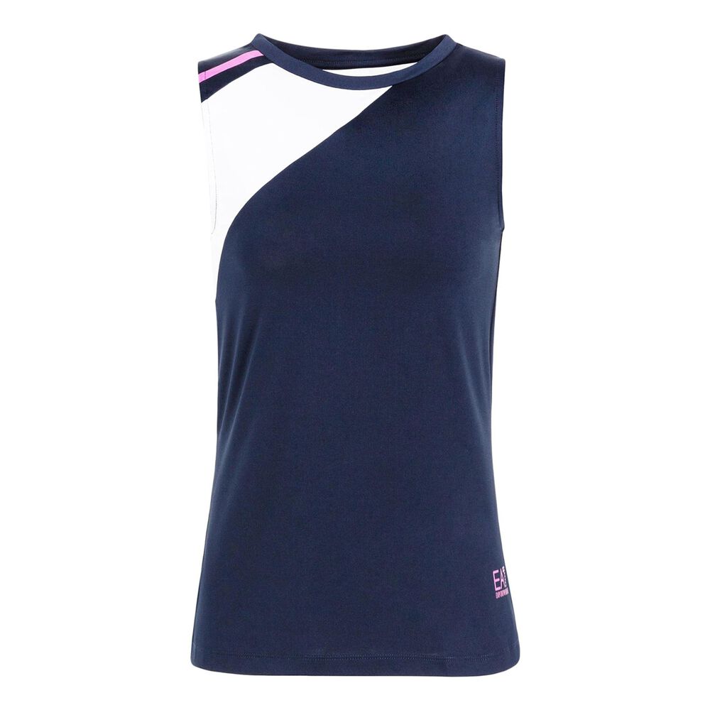 EA7 Débardeur Tank Top Femmes - Bleu Foncé , Blanc