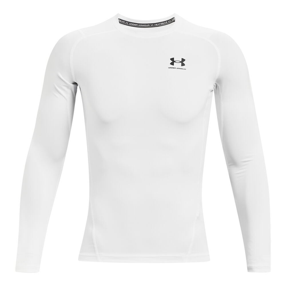 Under Armour Heatgear Comp Haut Manches Longues Hommes - Blanc , Noir
