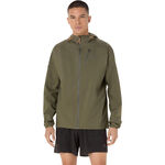 V&ecirc;tements ASICS ASICS Fujitrail Elite Waterproof Veste running Hommes-vert