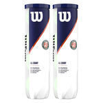 Balles de tennis Wilson Wilson Roland Garros All Court 2 Tubes De 4