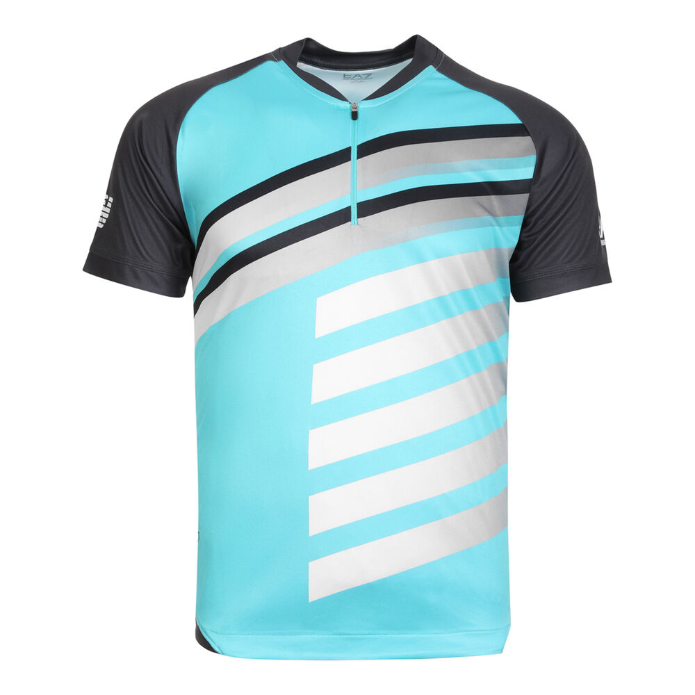 EA7 T-shirt Hommes - Turquoise , Gris Foncé