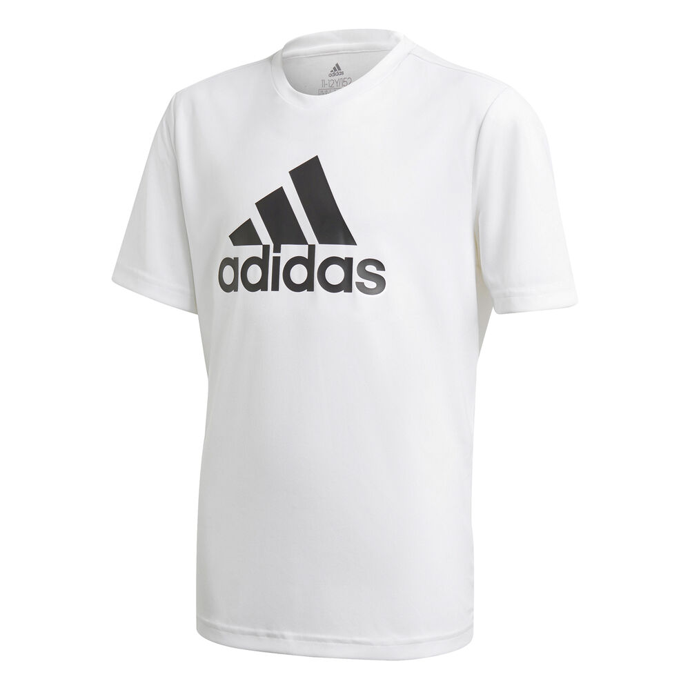 adidas Big Logo T-shirt Garçons - Blanc , Noir