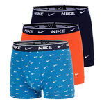 V&ecirc;tements Nike Nike Essential Cotton Stretch Trunk Cale&ccedil;on - Pack de 3 Hommes-bleu clair, orange