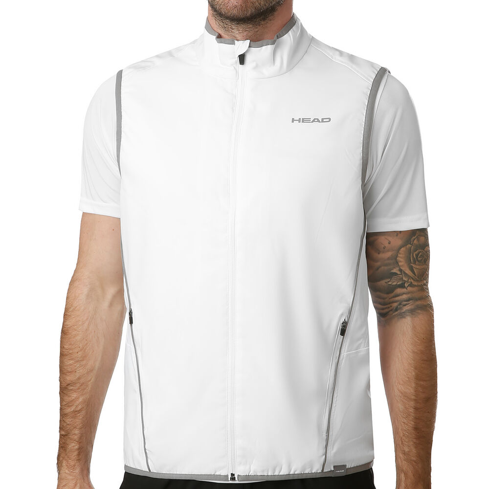 HEAD Club Gilet Hommes - Blanc , Gris
