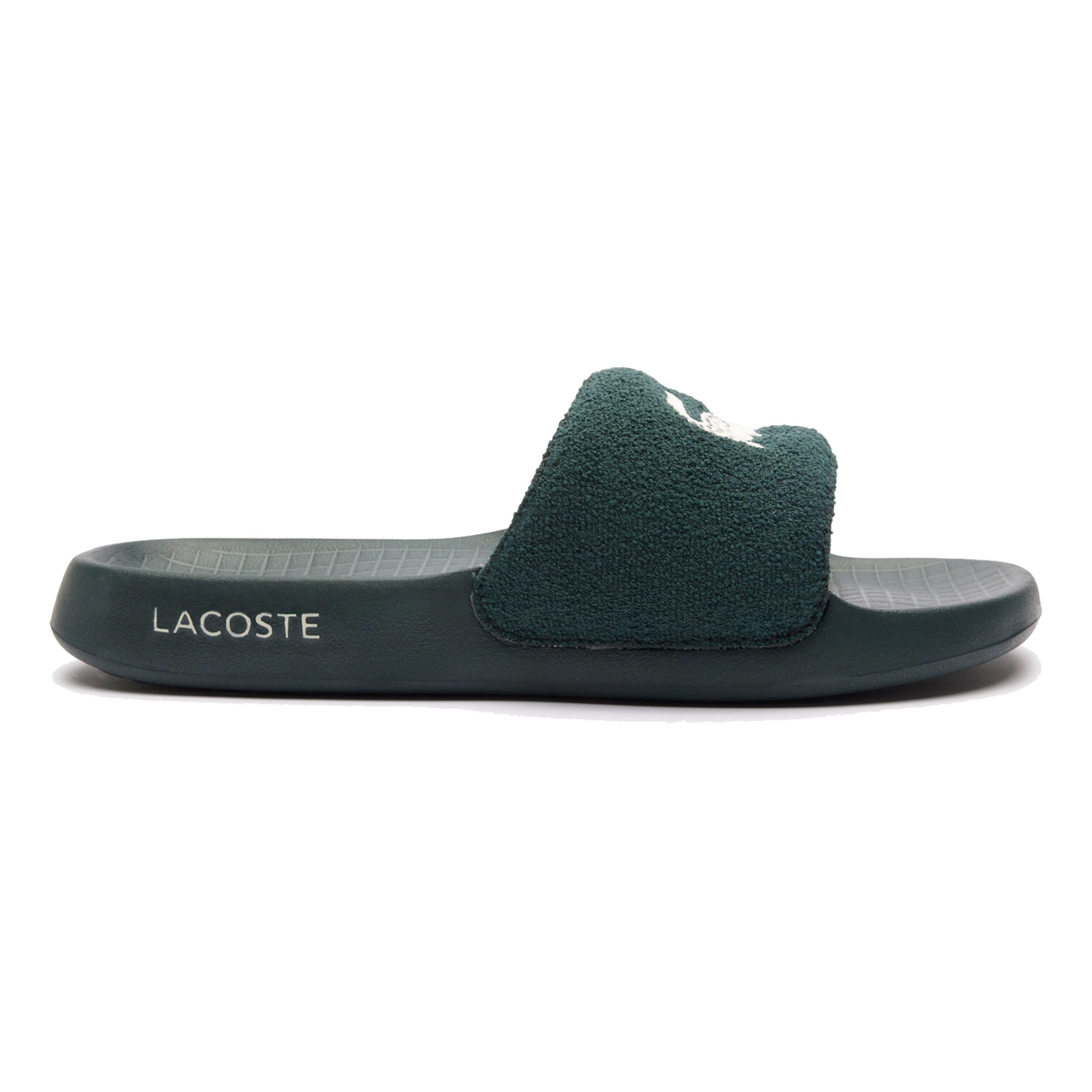 Buy Lacoste Serve Slide 1.0 Tongs Hommes Vert Fonce online Tennis Point FR