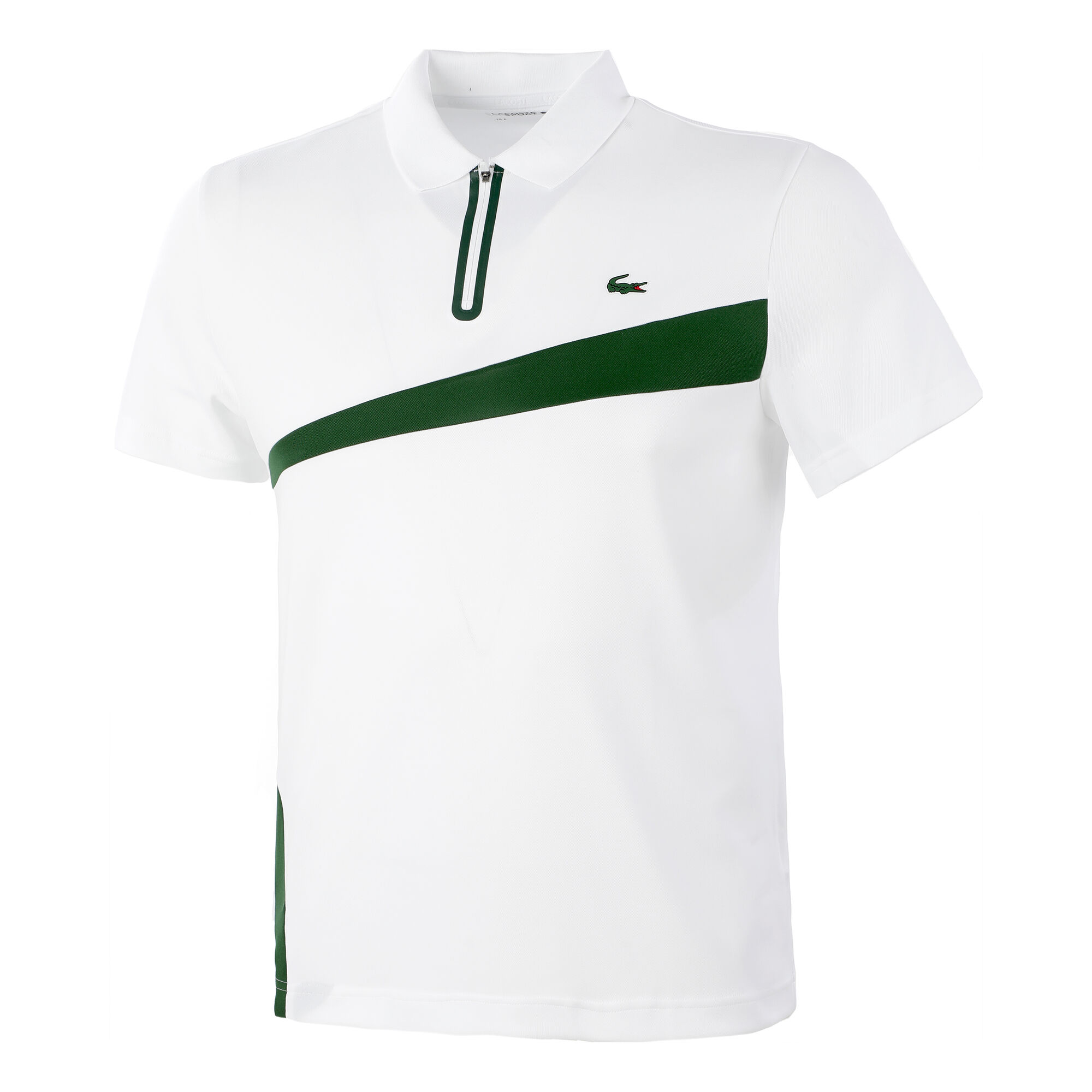 Buy Lacoste Polo Hommes Blanc , Vert Foncé online Tennis Point FR