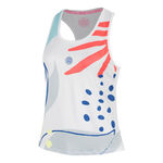 V&ecirc;tements de tennis BIDI BADU BIDI BADU Hey Laguna Racerback
 D&eacute;bardeur tank top Femmes-blanc, multicouleur
