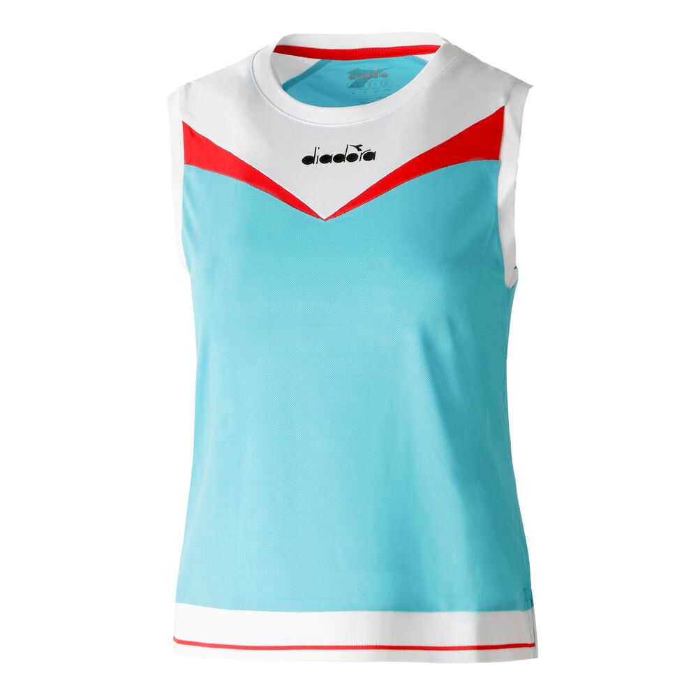 Diadora Clay Débardeur Tank Top Femmes - Turquoise , Blanc