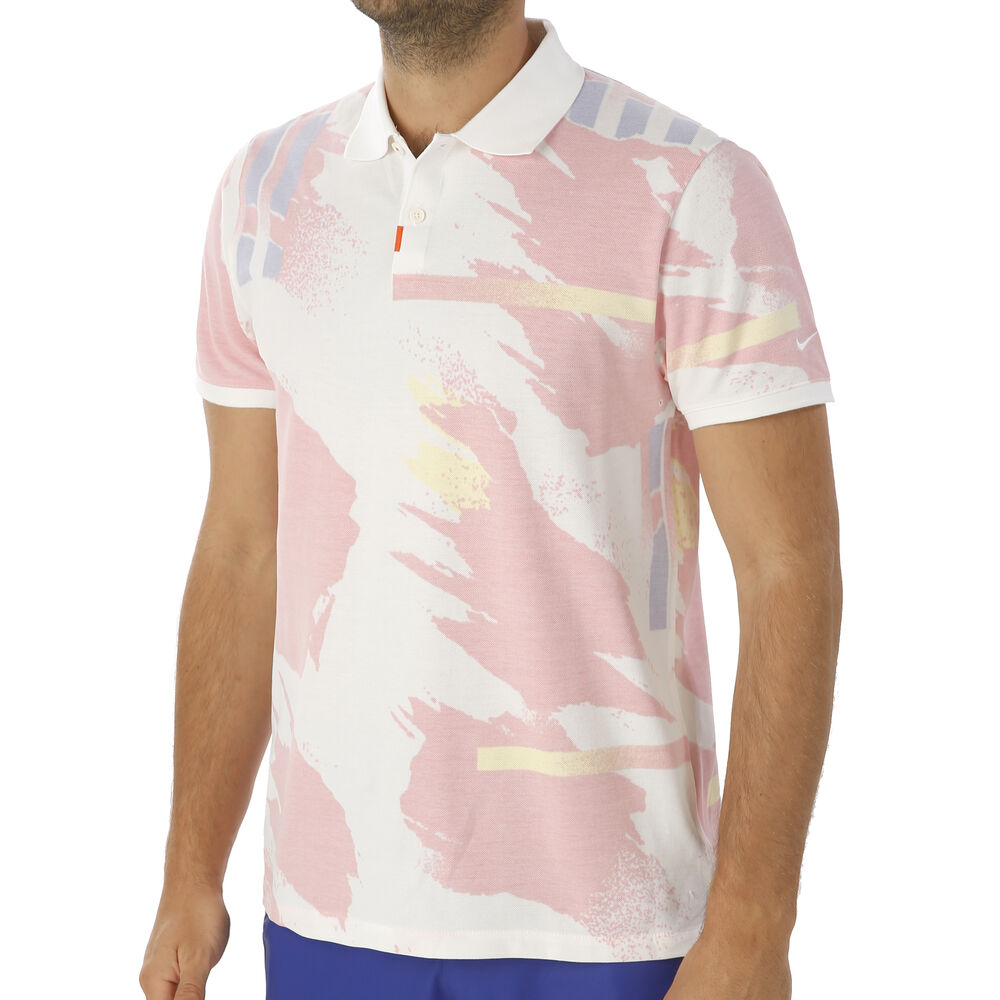 Nike Court Challenge Slim Polo Hommes - Blanc , Multicouleur