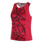 V&ecirc;tements JLindeberg JLindeberg Miria Printed D&eacute;bardeur Tank Top Femmes-Rouge,Noir