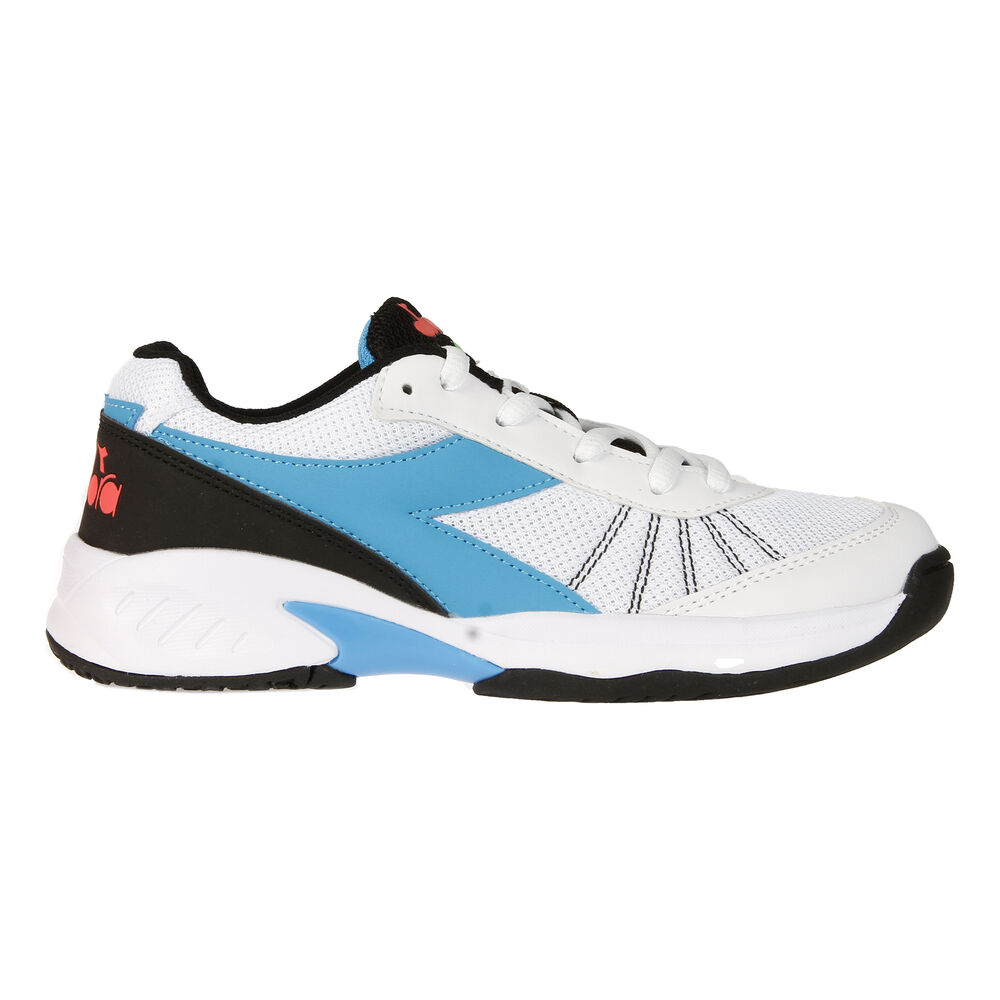 Diadora Speed Challenge 3 Chaussures Toutes Surfaces Enfants - Blanc , Bleu Clair