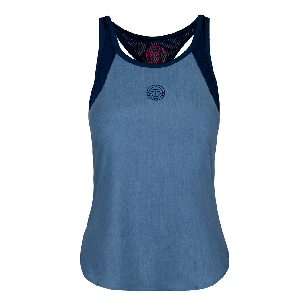 BIDI BADU Amrei Jeans Tech Débardeur Tank Top Femmes - Bleu , Bleu Foncé